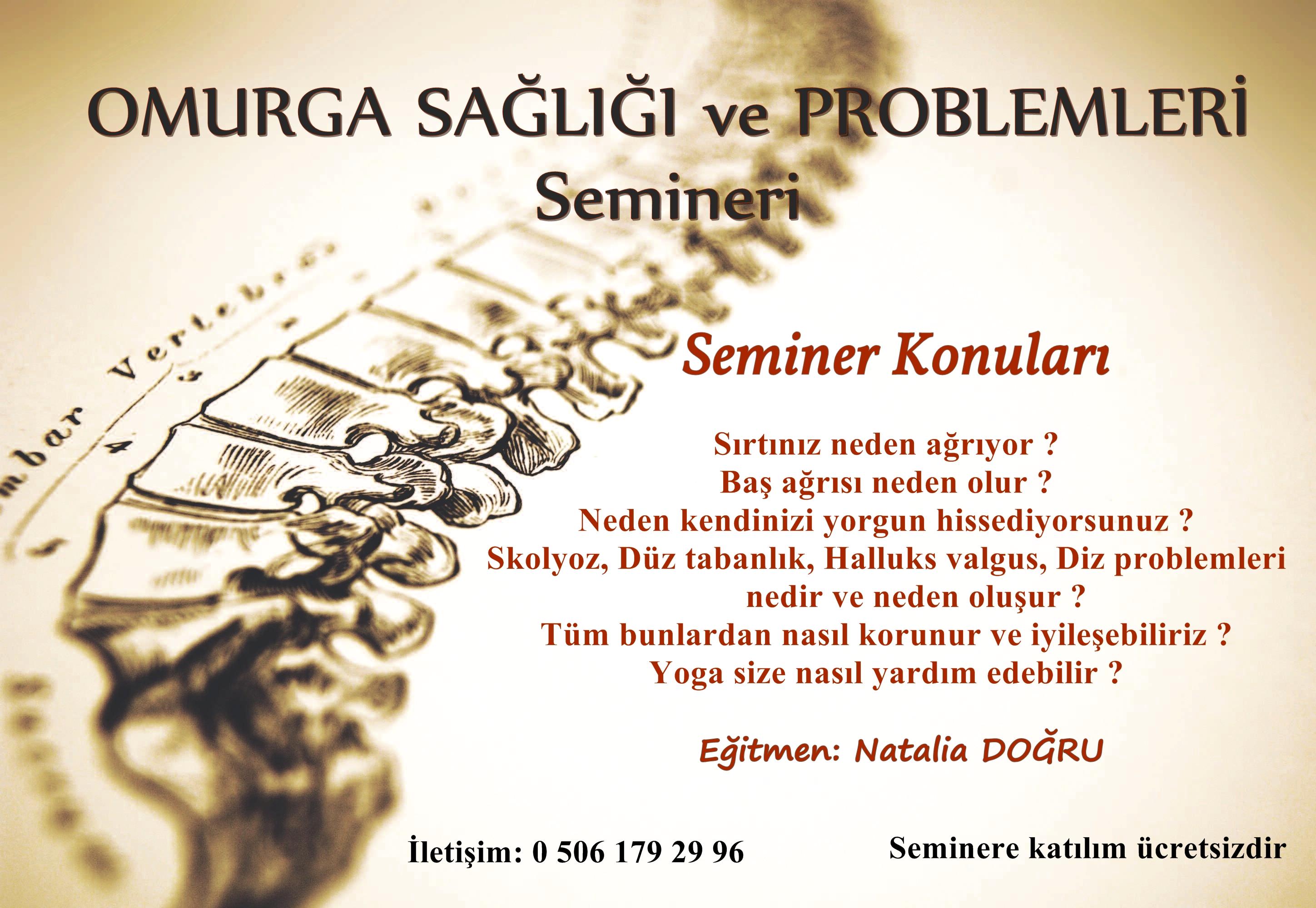 Omurga Sağlığı ve Problemleri Semineri